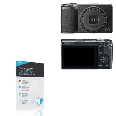 BoxWave Screen Protector Compatible with Ricoh GR III - ClearTouch Crystal ToughShield 9H (2-Pack), Clear 9H Tough Flexible Film Screen Protector