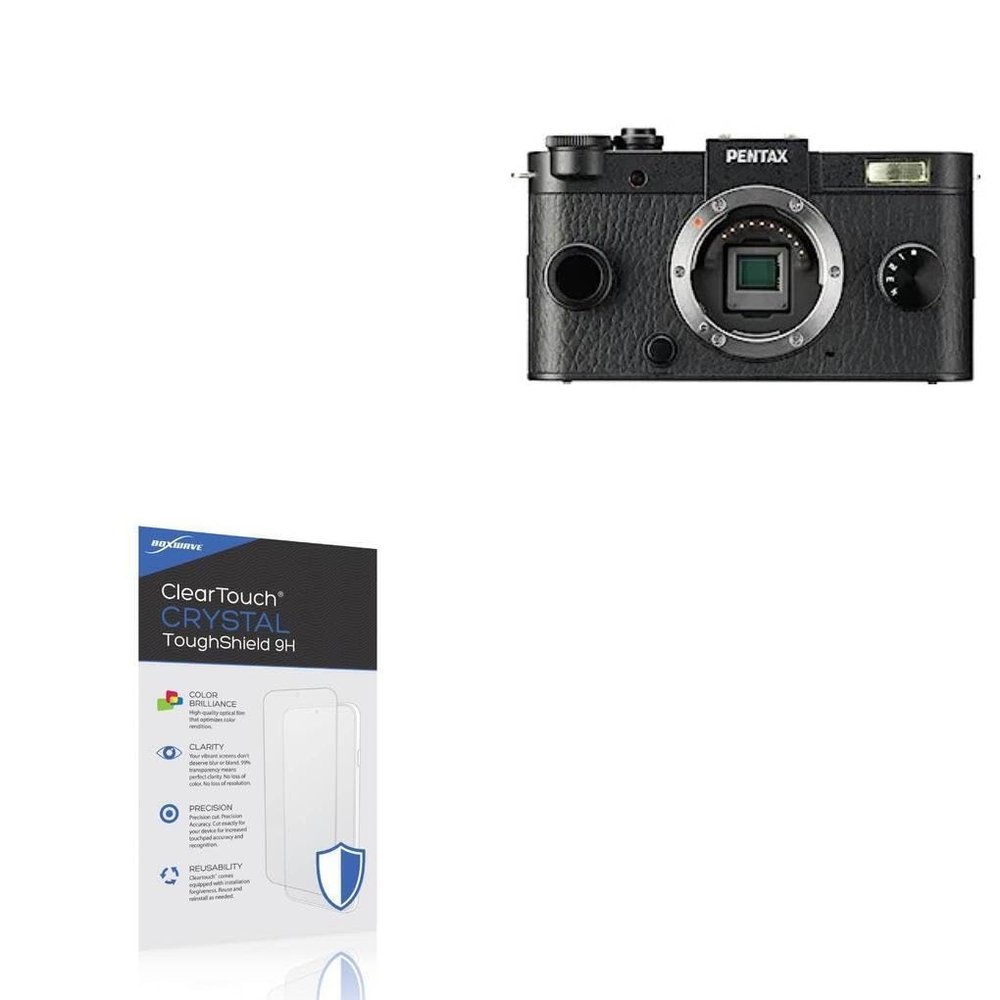 BoxWave Screen Protector Compatible with Pentax Q-S1 - ClearTouch Crystal ToughShield 9H (2-Pack), Clear 9H Tough Flexible Film Screen Protector