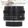 50mm F1.7 Full Frame Large Aperture Manual Focus Lens,Compatible with Standard 42MM Thread Mount Cameras with Storage Bag view 2