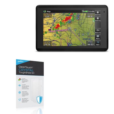 BoxWave Screen Protector Compatible with Garmin Aera 660 - ClearTouch Crystal ToughShield 9H (2-Pack), Clear 9H Tough Flexible Film Screen Protector
