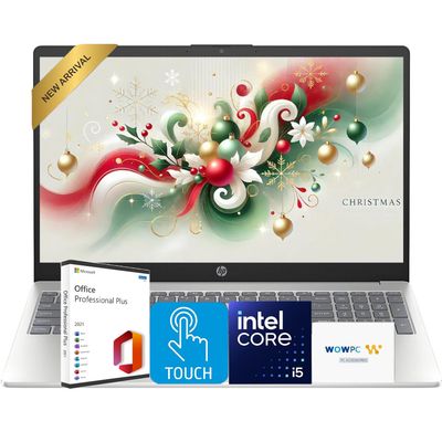 HP Ultrabook 15.6 FHD Touch-Screen Business Laptop Computer with Microsoft Office  2026 Edition  Intel 10 cores i5-1334U  32GB DDR4 RAM  1TB SSD  Windows 11  w/o Mouse