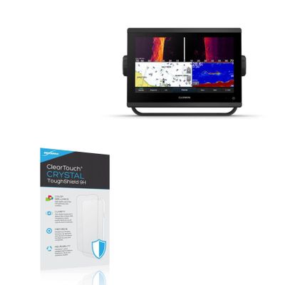BoxWave Screen Protector Compatible with Garmin GPSMAP 943xsv - ClearTouch Crystal ToughShield 9H (2-Pack), Clear 9H Tough Flexible Film Screen Protector