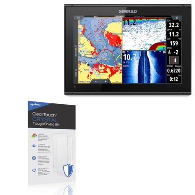 BoxWave Screen Protector Compatible with Simrad GO7 XSR - ClearTouch Crystal ToughShield 9H (2-Pack), Clear 9H Tough Flexible Film Screen Protector