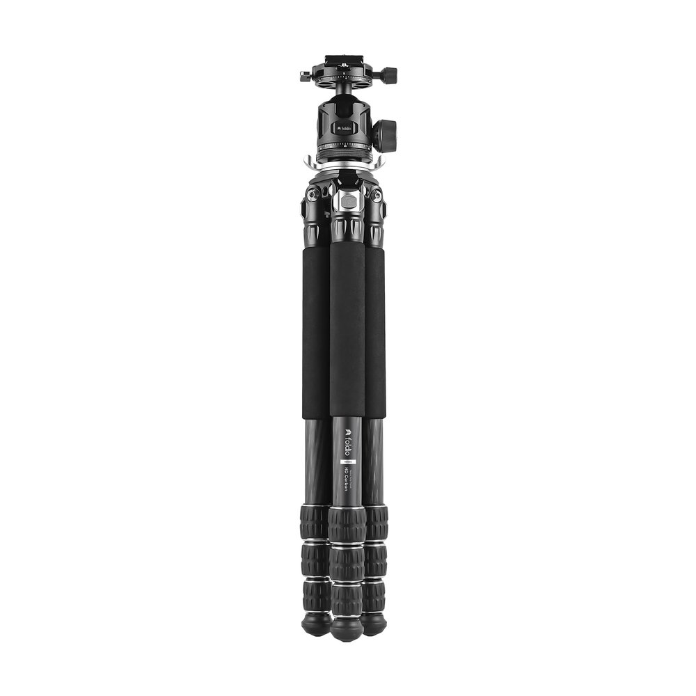 Heavy Duty Lightweight Tripods by foldio foldable studio, Portable Cell Phone & Camera Tripods with Phone Holder, for iPhone, Android, Tripod for Photo Video Shooting (Heavy Duty Tripod - Carbon)