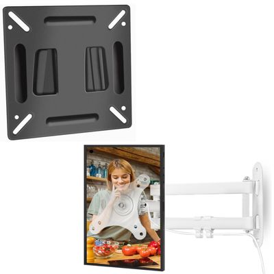 Alrhipvm Wall Mount for Echo Show 15, Full Motion for 10-30 TV Screens, Monitor Wall Mount RV TV Mount for 14-27 Monitors
