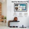 Alrhipvm Wall Mount for Echo Show 15, Full Motion for 10-30 TV Screens, Monitor Wall Mount RV TV Mount for 14-27 Monitors view 4