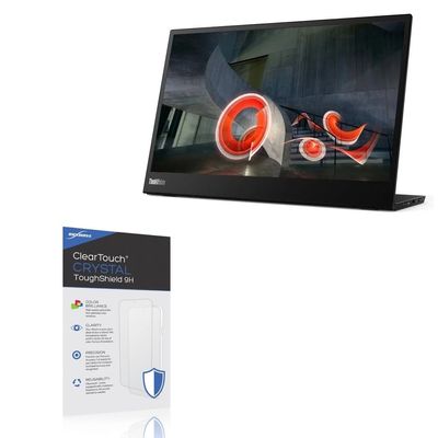 BoxWave Screen Protector Compatible with Lenovo ThinkVision M14t - ClearTouch Crystal ToughShield 9H (2-Pack), Clear 9H Tough Flexible Film Screen Protector
