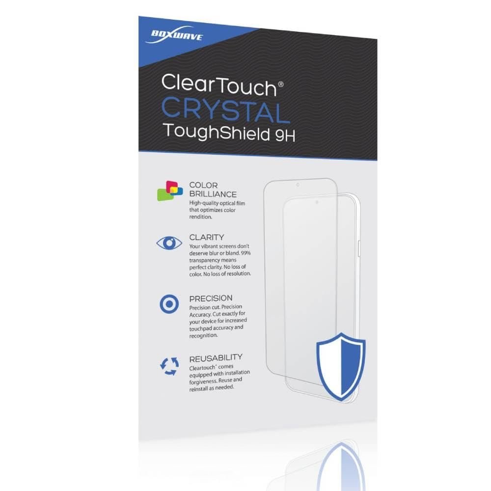 BoxWave Screen Protector Compatible with Samsung Galaxy Tab S3 - ClearTouch Crystal ToughShield 9H (2-Pack), Clear 9H Tough Flexible Film Screen Protector
