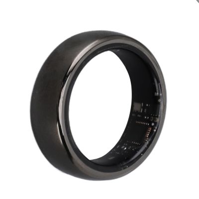 Smart Ring, Aluminum Alloy Lightweight Multifunctional Sleep Monitoring Fitness Ring, with Charging Case, for Health Monitoring (Size 20)
