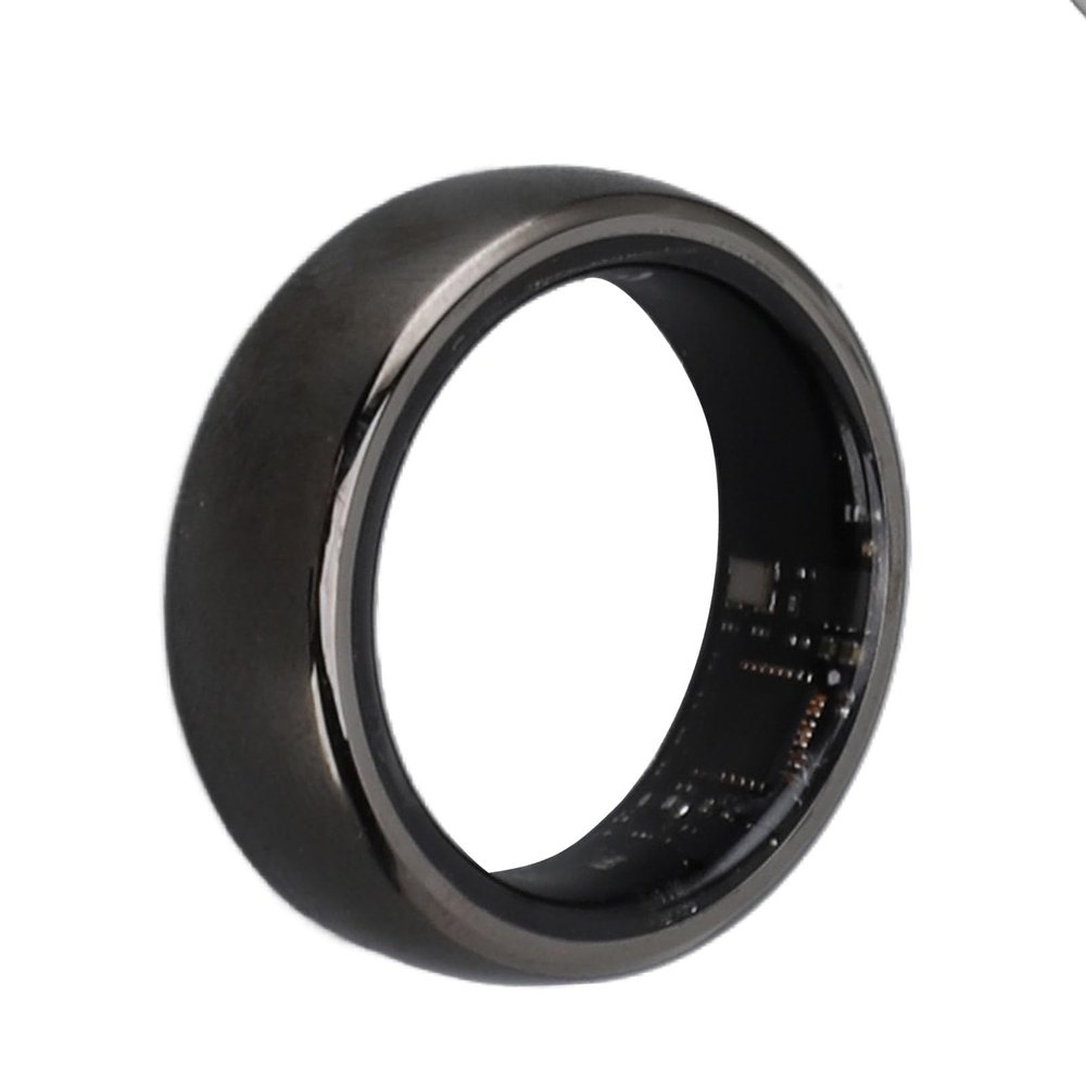 Smart Ring, Aluminum Alloy Lightweight Multifunctional Sleep Monitoring Fitness Ring, with Charging Case, for Health Monitoring (Size 20)