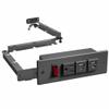 Life Finds Compact in-Drawer Charging Station Power Strip with 2 USB-A, 2 USB-C, AC Outlet, Black, LF-DOC1 view 1