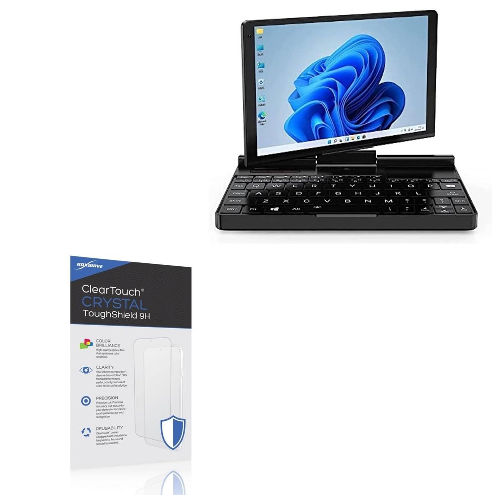 BoxWave Screen Protector Compatible with GPD Pocket 3 - ClearTouch Crystal ToughShield 9H (2-Pack), Clear 9H Tough Flexible Film Screen Protector