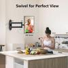 Alrhipvm Wall Mount for Echo Show 15, Full Motion Monitor Mount for 10-30 TV Screens, Monitor Wall Mount RV TV Mount for 14-27 Monitors view 2