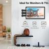 Alrhipvm Wall Mount for Echo Show 15, Full Motion Monitor Mount for 10-30 TV Screens, Monitor Wall Mount RV TV Mount for 14-27 Monitors view 4