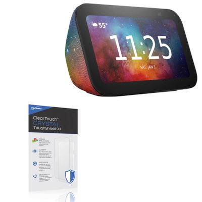 BoxWave Screen Protector Compatible with Amazon Echo Show 5 (3rd Gen 2023) - ClearTouch Crystal ToughShield 9H (2-Pack), Clear 9H Tough Flexible Film Screen Protector