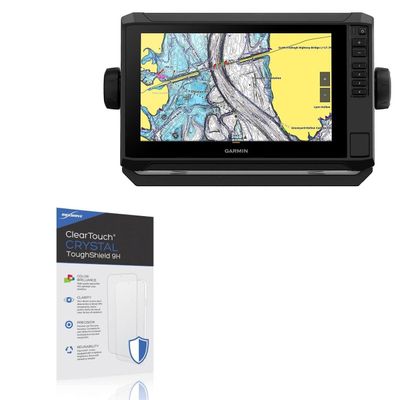 BoxWave Screen Protector Compatible with Garmin echoMAP UHD2 93sv - ClearTouch Crystal ToughShield 9H (2-Pack), Clear 9H Tough Flexible Film Screen Protector