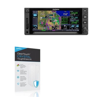 BoxWave Screen Protector Compatible with Garmin GTN 650 Xi - ClearTouch Crystal ToughShield 9H (2-Pack), Clear 9H Tough Flexible Film Screen Protector
