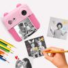 Instant Camera, 50MP 1080P 16x Digital Zoom Digital Video Cameras, 2.4 Inch HD Eye Caring Screen 1000mAh Instant Print Camera for Travel, Christmas Birthday Gifts () view 3
