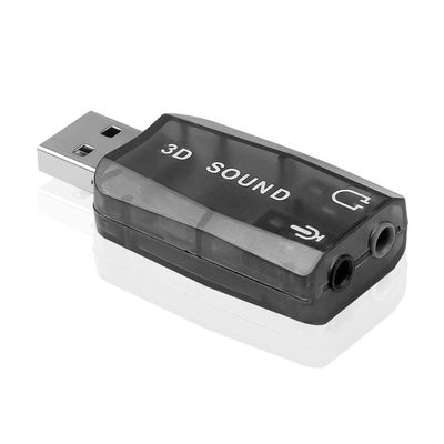 Btgghytr USB to 3.5mm Adapter USB 2.0 to Aux Mic Headphone External 3D Sound Card HFR8103 Chip for PC