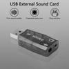 Btgghytr USB to 3.5mm Adapter USB 2.0 to Aux Mic Headphone External 3D Sound Card HFR8103 Chip for PC view 2