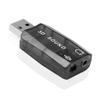 Btgghytr USB to 3.5mm Adapter USB 2.0 to Aux Mic Headphone External 3D Sound Card HFR8103 Chip for PC view 3