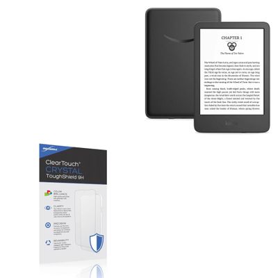 BoxWave Screen Protector Compatible with Amazon Kindle (11th Gen 2022) - ClearTouch Crystal ToughShield 9H (2-Pack), Clear 9H Tough Flexible Film Screen Protector
