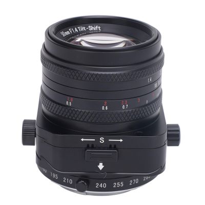 50mm F1.4 Tilt Manual Lens,Large Aperture Half Frame Tilt Portrait Lens Compatible with E Mount Cameras A6000 A6300 A6400 A7C A7MIII A7MIV A7RIII A9
