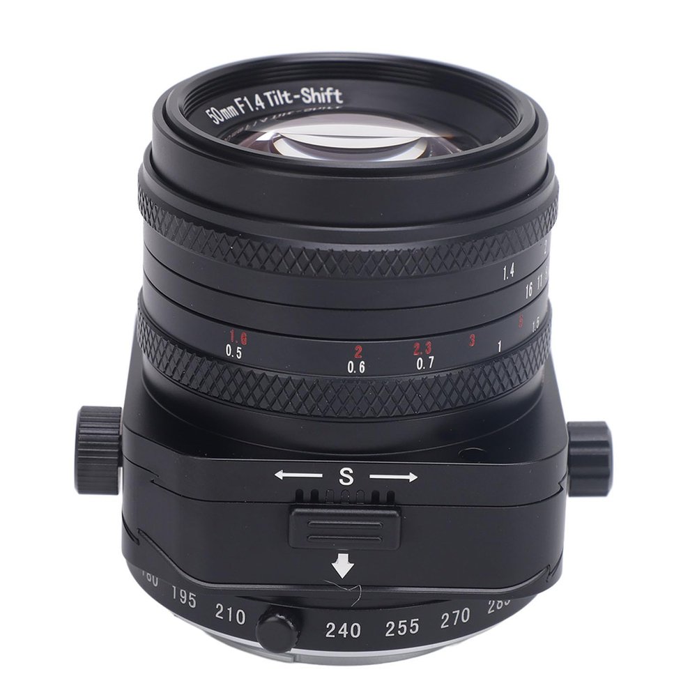 50mm F1.4 Tilt Manual Lens,Large Aperture Half Frame Tilt Portrait Lens Compatible with E Mount Cameras A6000 A6300 A6400 A7C A7MIII A7MIV A7RIII A9