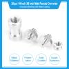 20pcs 1/4 to 3/8 Adapter Screws, Metal, High Strength, CNC Machining, Smoothly Thread, Photography Accessories view 3