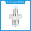 20pcs 1/4 to 3/8 Adapter Screws, Metal, High Strength, CNC Machining, Smoothly Thread, Photography Accessories view 4