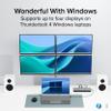 Plugable Thunderbolt 4 Dock for Quad Monitors 100W, Thunderbolt Docking Station Connects up to Four 4K Monitors for Windows and Mac Laptops, 2x HDMI, 4x Thunderbolt 4/USB C, Driver Required TBT-6950PD view 4
