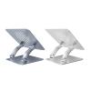 JzcsdkSIL Ergonomic Adjustable Computer Stand Lightweight Aluminum Laptop Holder for W/Heat-Vent to Elevate Laptop 11-17.3in, grey view 4