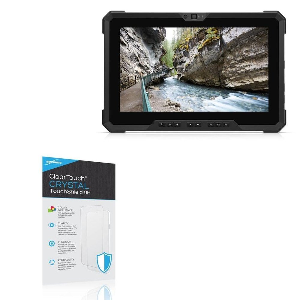 BoxWave Screen Protector Compatible with Dell Latitude 7220 Rugged Extreme - ClearTouch Crystal ToughShield 9H (2-Pack), Clear 9H Tough Flexible Film Screen Protector