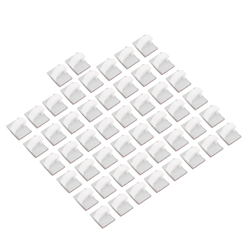 aqxreight Cable Clip Management Adhesive Organizer Automobile Line 5mm Wide White 50PCS Set Maximum, aqxreightuqd4bz92co