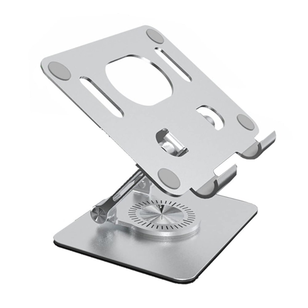 JzcsdkSIL Foldable Laptop Stand Cooling Holder Phone Pad Aluminum Foldable for Pad Tablets, Silver