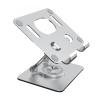 JzcsdkSIL Foldable Laptop Stand Cooling Holder Phone Pad Aluminum Foldable for Pad Tablets, Silver view 1