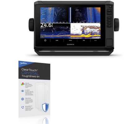 BoxWave Screen Protector Compatible with Garmin echoMAP UHD2 94sv - ClearTouch Crystal ToughShield 9H (2-Pack), Clear 9H Tough Flexible Film Screen Protector