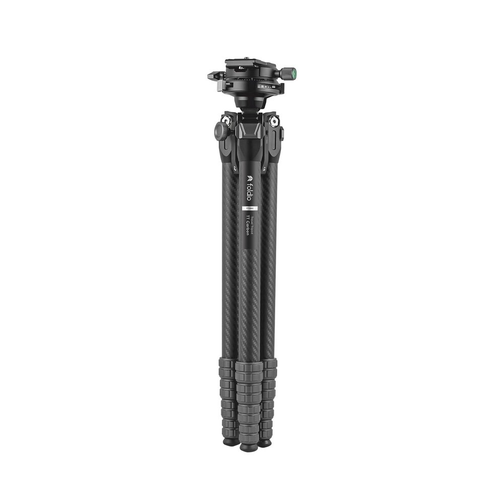 Heavy Duty Lightweight Tripods by foldio foldable studio, Portable Cell Phone & Camera Tripods with Phone Holder, for iPhone, Android, Tripod for Photo Video Shooting (Travel Tripod - Carbon)