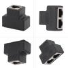 Wisoqu RJ45 Network 1 to 2 Port Ethernet Adapter Splitter, Gigabit Computer Network Distributioner, LAN Network Internet Splitter 1 to 2, LAN Ethernet Socket Connector Adapter view 4
