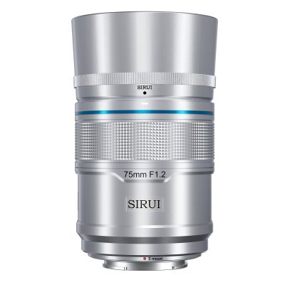SIRUI Sniper 75mm Autofocus Lens, F1.2 Telephoto APS-C Camera Lens for A5, A6, FX30, ZV-E10 (E Mount, Silver)