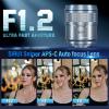 SIRUI Sniper 75mm Autofocus Lens, F1.2 Telephoto APS-C Camera Lens for A5, A6, FX30, ZV-E10 (E Mount, Silver) view 2