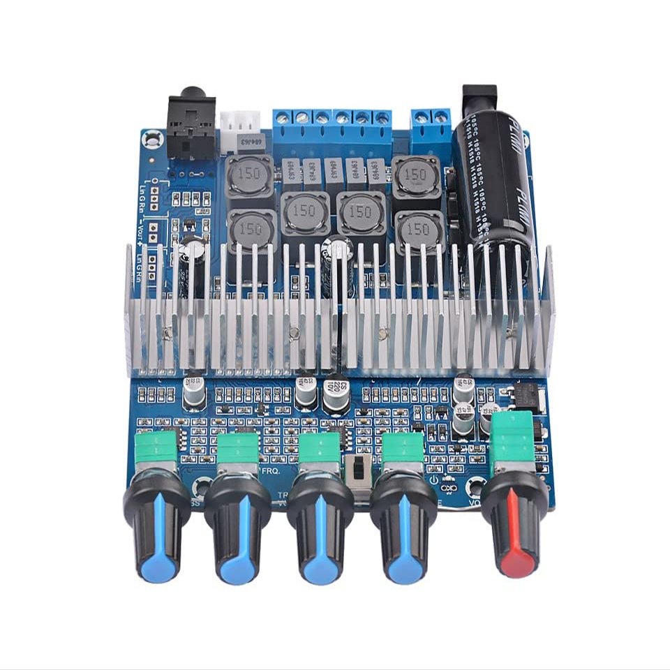 WEIWO Subwoofer Amplifier Board 2.1 HiFi High Power Stereo Amp DC12V-24V 2 * 50W+100W Bass Amplificador for Speaker DIY