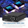 WEIWO Mini Digital Power Amplifier HiFi Stereo 2.0 Channel Class D Home Desktop Audio Amp 100W+100W view 2