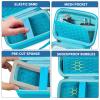 Carrying & Protective Case for Digital Camera, AbergBest 21 Mega Pixels 2.7" LCD Rechargeable HD/Kodak Pixpro/Canon PowerShot ELPH 180/190 / Sony DSCW800 / DSCW831 Cameras for Travel - Sky Blue view 3
