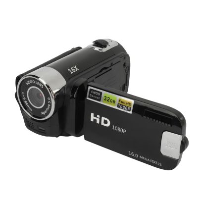 Sanpyl 1080P Video Camera, 16MP Camcorder, 16X Digital Zoom, Vlogging Camera with Fill Light, 1/4 Inch Thread Hole, 2.4 Inch Rotatable Screen, USB Recorder (-2214230150511)