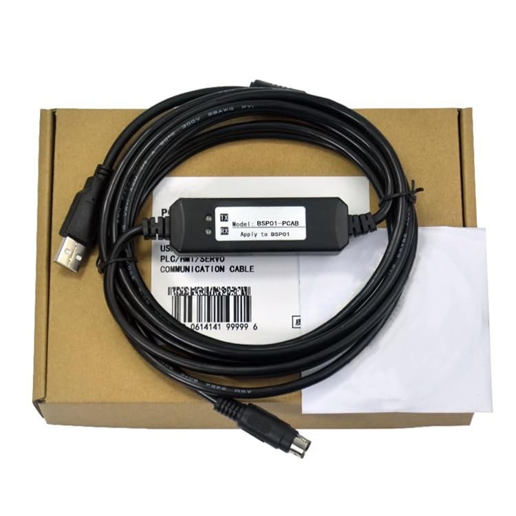 BSP01-PCAB Applicable PLC Debugging Cable Download Cable Programming Cable Communication Data Cable Dual Chip Design Industrial Grade 3 Meter