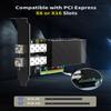 10Gb Dual LAN SFP PCI-e Network Card, Intel 82599(X520-DA2) Controller, NICGIGA 10Gbps Ethernet Adapter, 2 * 10Gbe SFP Port, 10G NIC Card, Support Windows/Windows Server/Linux/VMware view 3
