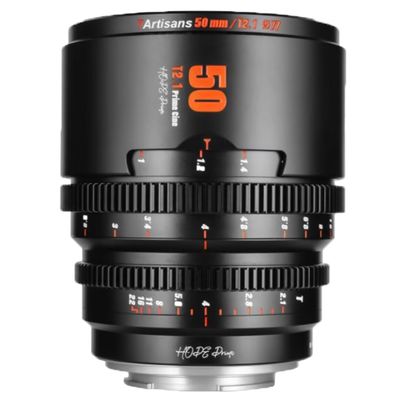 7artisans 50mm T2.1 Cine Lens for Sony E Mount APS-C 260 Ultra Long Focus Large Aperture Prime Mirrorless Camera Lens for Portraiture/Street Photography/Humanistic