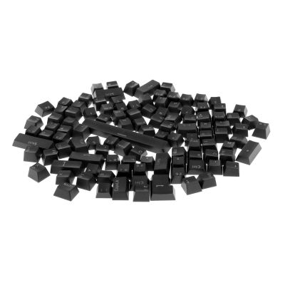 108-Key Translucent Keycaps Key Cap for Mechanical Keyboard, Black