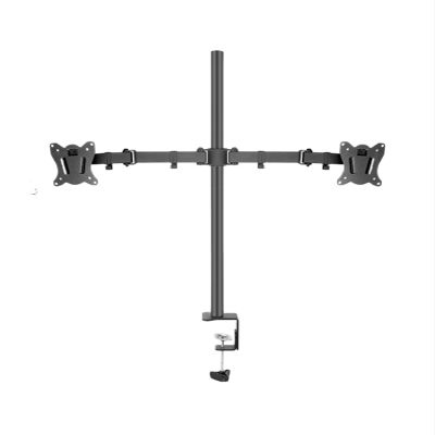 WPTGODGB 80cm DL-T902-280II Full Motion Dual Monitor Desk Stand 10"-27" Clamp Grommet Hole Base PC Mount Foldable Arm 12kg(DL-T902-280)
